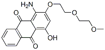 1-amino-4-hydroxy-2-[2-(2-methoxyethoxy)ethoxy]anthraquinone Struktur