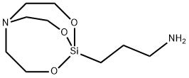 3-(2,8,9-Trioxa-5-aza-1-silabicyclo[3.3.3]undecane-1-yl)-1-propanamine Struktur