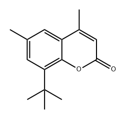 8-tert-butyl-4,6-dimethyl-2-benzopyrone Struktur