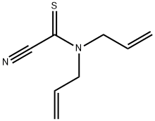 Carbonocyanidothioic  amide,  di-2-propenyl-  (9CI) Struktur