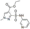 ethyl 1-methyl-3-(pyridin-3-ylsulfamoyl)pyrazole-4-carboxylate Struktur