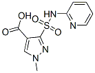 1-methyl-3-(pyridin-2-ylsulfamoyl)pyrazole-4-carboxylic acid Struktur