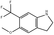 6-(trifluoromethyl)-5-methoxyindoline Struktur