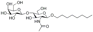 Octyl 2-(AcetylaMino)-2-deoxy-4-O-β-D-galactopyranosyl-β-D-glucopyranoside Struktur