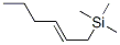 Silane, 2-hexenyltrimethyl- Struktur