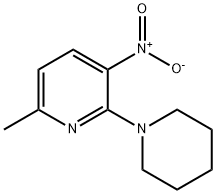 6-METHYL-3-NITRO-2-(1-PIPERIDINYL)PYRIDINE Struktur