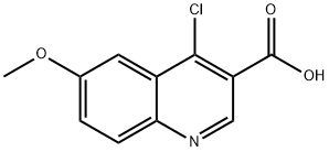 4-CHLORO-6-METHOXY-QUINOLINE-3-CARBOXYLIC ACID Struktur