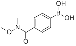 4-(N,O-DIMETHYLHYDROXYLAMINOCARBONYL)PHENYLBORONIC ACID Struktur