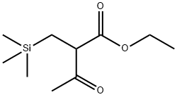 ETHYL 2-(TRIMETHYLSILYMETHYL)-ACETOACETATE Struktur