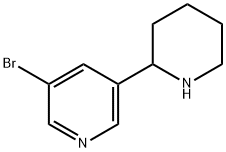 3-bromo-5-(piperidin-2-yl)pyridine Struktur