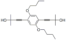 4,4''-(2,5-DIBUTOXY-1,4-PHENYLENE)BIS[2-METHYL-3-BUTYN-2-OL] Struktur