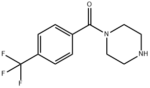 1-[4-(TRIFLUOROMETHYL)BENZOYL]PIPERAZINE Struktur