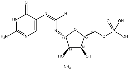 GUANOSINE 5'-MONOPHOSPHATE-[8-3H] DIAMMONIUM SALT Struktur