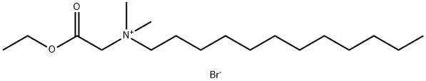 dodecyl(2-ethoxy-2-oxoethyl)dimethylammonium bromide Struktur