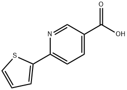 6-THIEN-2-YLNICOTINIC ACID Struktur