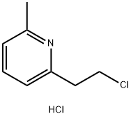 PYRIDINE,2-(2-CHLOROETHYL-6-METHYL-HYDROCHLORIDE)(1:1) Struktur