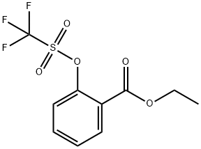 ETHYL 2-(TRIFLUOROMETHYL SULFONYLOXY) BENZOATE Struktur