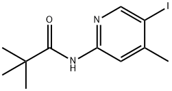 N-(5-IODO-4-METHYL-PYRIDIN-2-YL)-2,2-DIMETHYL-PROPIONAMIDE Struktur