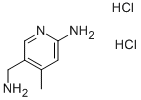 6-AMINO-4-METHYL-3-PYRIDINEMETHANAMINE, DIHYDROCHLORIDE Struktur