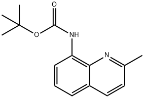 N-Boc-8-amino-2-methylquinoline Struktur