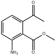 Benzoic acid, 2-acetyl-6-amino-, methyl ester (9CI) Struktur