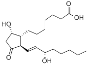 9ALPHA,15S-DIHYDROXY-11-OXO-PROST-13E-EN-1-OIC ACID Struktur