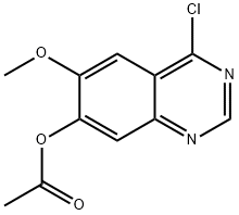 7-ACETOXY-4-CHLORO-6-METHOXYQUINAZOLINE Struktur