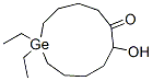 1,1-Diethyl-7-hydroxygermacycloundecan-6-one Struktur