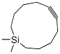 1,1-Dimethyl-1-silacycloundeca-6-yne Struktur