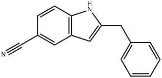 2-BENZYL-5-CYANOINDOLE Struktur