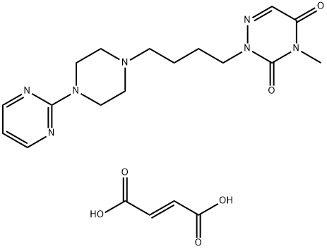 4-methyl-2-[4-(4-pyrimidin-2-ylpiperazin-1-yl)butyl]-1,2,4-triazine-3, 5-dione Struktur