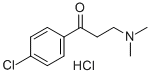 1-(4-CHLOROPHENYL)-3-(DIMETHYLAMINO)PROPAN-1-ONE HYDROCHLORIDE Struktur