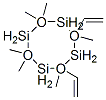 Cyclotetrasiloxane, 2,4-diethenyl-2,4,6,6,8,8-hexamethyl- Struktur