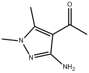 Ethanone, 1-(3-amino-1,5-dimethyl-1H-pyrazol-4-yl)- (9CI) Struktur