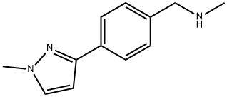 n-methyl-4-(1-methyl-1h-pyrazol-3-yl)benzylamine Struktur