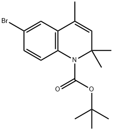 tert-butyl 6-bromo-2,2,4-trimethylquinoline-1(2H)-carboxylate Struktur