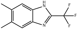 2-(Trifluoromethyl)-5,6-dimethyl-1H-benzimidazole Struktur