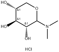 (3R,4S,5R)-2-dimethylaminooxane-3,4,5-triol hydrochloride Struktur