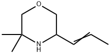 Morpholine,  3,3-dimethyl-5-(1-propenyl)-  (9CI) Struktur