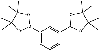 4,4,5,5-tetramethyl-2-[3-(4,4,5,5-tetramethyl-1,3-dioxolan-2-yl)phenyl]-1,3,2-Dioxaborolane Struktur