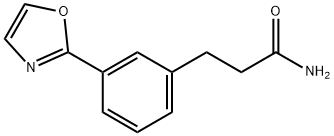 3-(3-(oxazol-2-yl)phenyl)propanamide Struktur