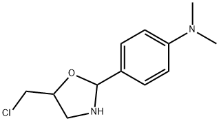 4-(5-CHLOROMETHYL-OXAZOLIDIN-2-YL)-PHENYL]-DIMETHYL-AMINE Struktur