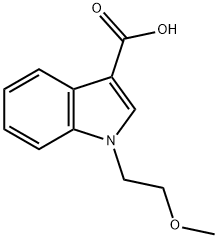 1-(2-methoxyethyl)-1H-indole-3-carboxylic acid Struktur