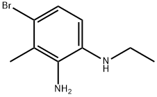 4-Bromo-N1-ethyl-3-methylbenzene-1,2-diamine Struktur