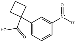 1-(3-NITROPHENYL)CYCLOBUTANECARBOXYLIC ACID Struktur