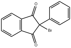 2-BROMO-2-PHENYLINDANE-1,3-DIONE Struktur