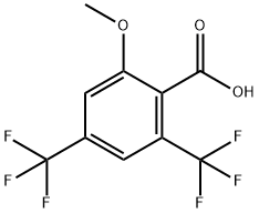 2-METHOXY-4,6-DI(TRIFLUOROMETHYL)BENZOIC ACID Struktur