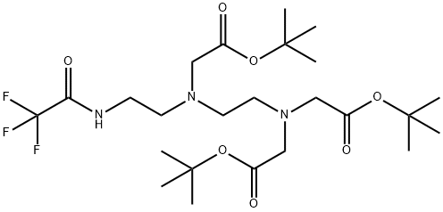 DiethylenetriaMinetriacetic Acid TrifluoroacetaMide Tri(tert-butyl Ester) Struktur