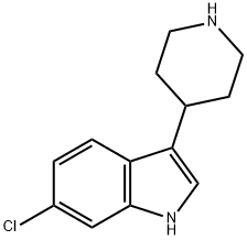 6-CHLORO-3-PIPERIDIN-4-YL-1H-INDOLE Struktur