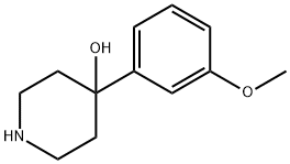 4-(3-METHOXY-PHENYL)-PIPERIDIN-4-OL Struktur